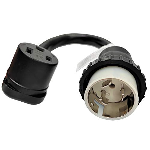 Image of Parkworld 885576/CS6365 Shore Power 50A Locking Male SS2-50P to 6-50R Welder Adapter Cord, 6AWG 1.5FT