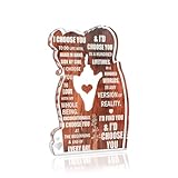 Joyline Valentines Day Gifts for Her Him I Choose You Heartfelt Acrylic Plaque Sign for Home Bedroom Kitchen Office Desk Decor 5X3.3 Inch Anniversary Birthday Gifts