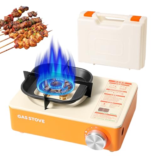 Aufquwk Estufa Portátil - Cocina Portátil Con Estuche Transporte Para Senderismo,Cocina De 6000W Con Encendido Automático Para Aire Libre Senderismo Viajes Autocaravana Picnic