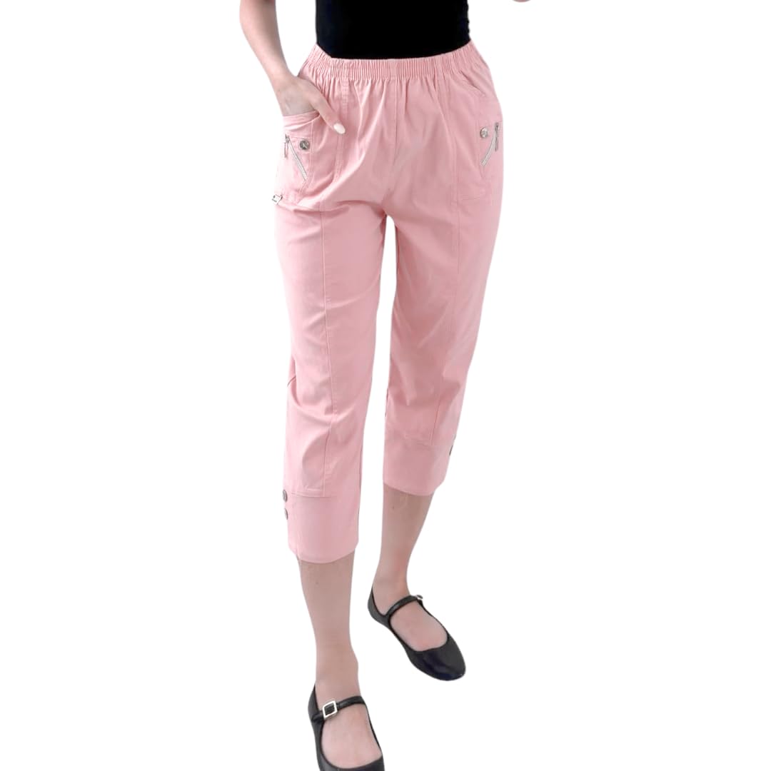 Pantalon Capri Noir Femme - Taille 13, Excellent État Occasion