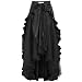 Women's Custome Steampunk Cocktail Party Skirts Black L