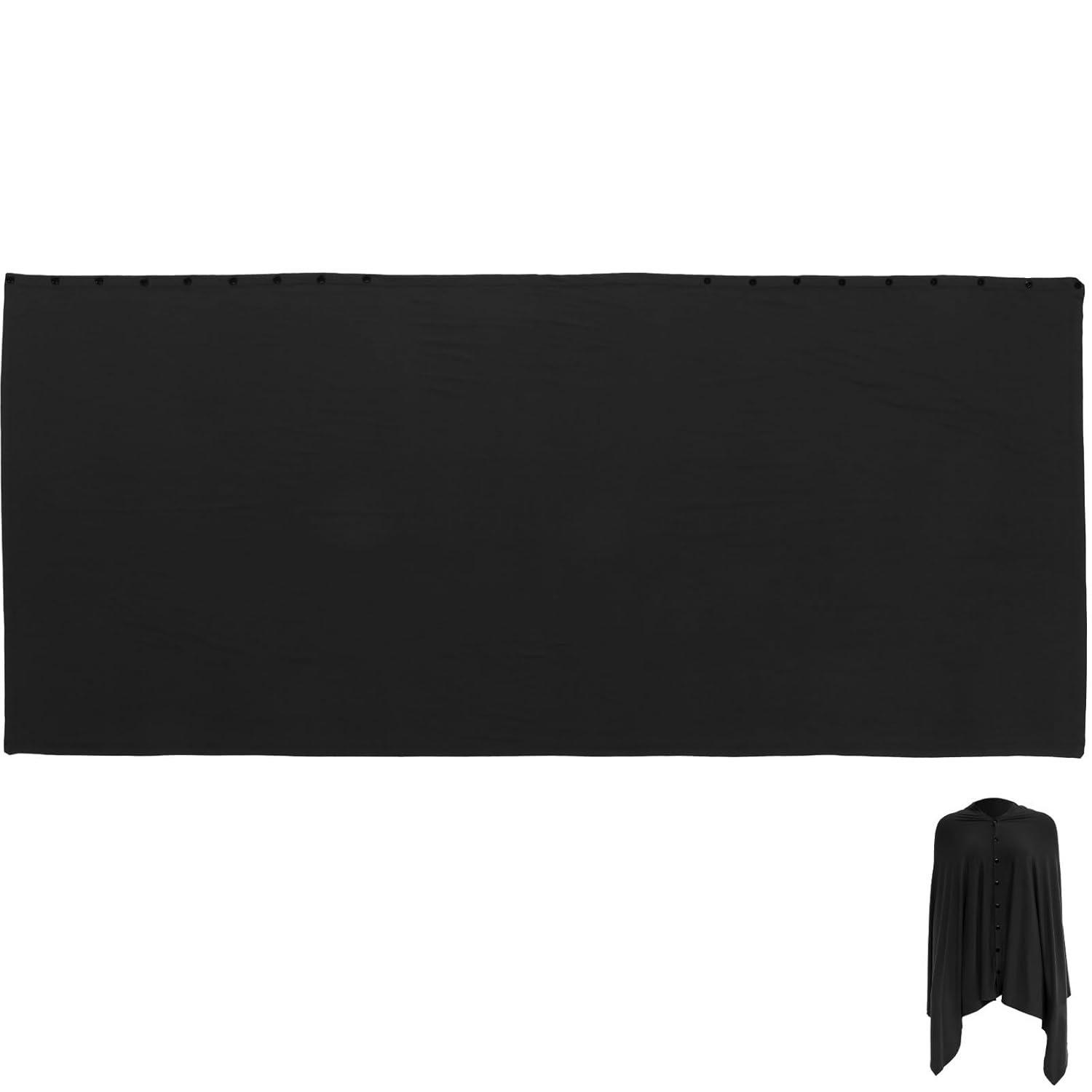 FRCOLOR Multi-use Cotton Nursing Cover Breastfeeding Scarf for Moms Black Cover Outdoors Breastfeeding Privacy Shawl
