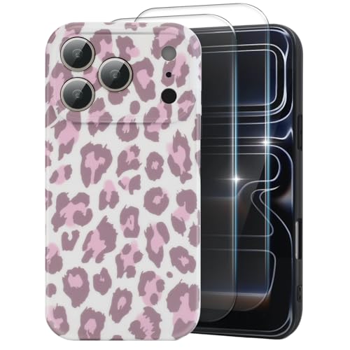 Cute Phone Case for iPhone 17 Pro Max Case, Tortoise Shell Pattern Leopard Full Camera Protective Slim Shockproof Cool Trendy Aesthetic - Pink Panther by MYY - Used condition - US$7.42