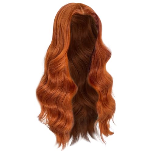 Perruques longues bouclées orange pour sublimer vos soirées et festivals