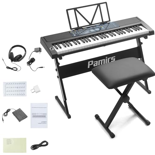 PAMIRS 電子キーボード 61鍵 フ