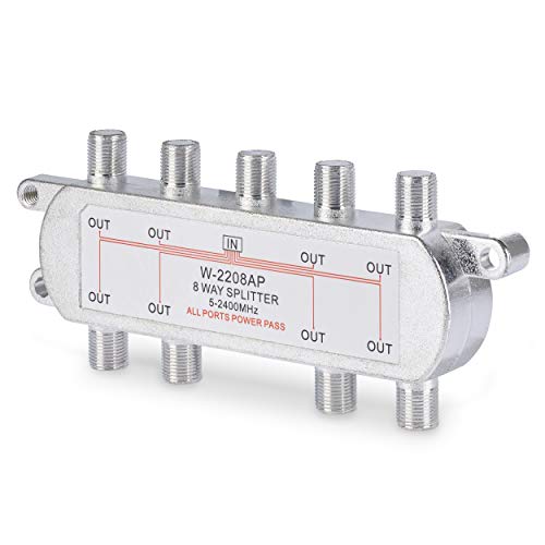 SSL Satellites Multi Way Satellite Splitter Split Aerial Freeview Cable TV (8-WAY SPLITTER)