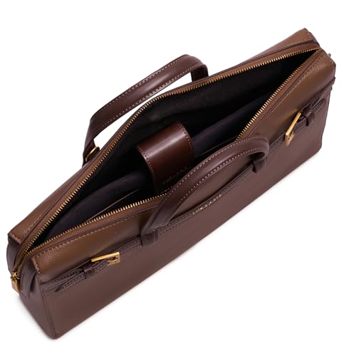 Image of Miraggio Shalom Laptop Bag | 14 inch Padded Laptop Sleeve With Adjustable & Detahcable Strap | Unisex Laptop Bags For Office | Laptop Cover Bag