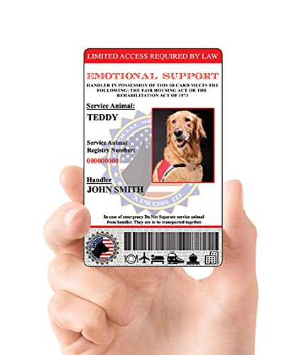 Emotional Support Animal Id Plus Keychain & Esa Lanyard | Registration To Service Animal Registry Included - Qr Code Ready #TOP6