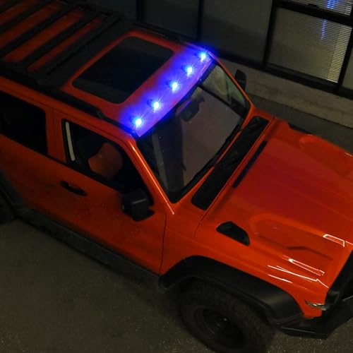 Luces RGB de cabina para camión solar y USB tipo C con carcasa impermeable ABS pack de 4 3