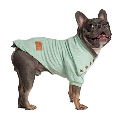 Small & Large Dog Sweaters - Fashionable Soft Breathable Stretchy Turtleneck Thermal Pullover for Dogs & Cats - Our Kitty & Puppy Outfits Will Keep Your Furry Friend So Comfy (Pastel Green, Small)