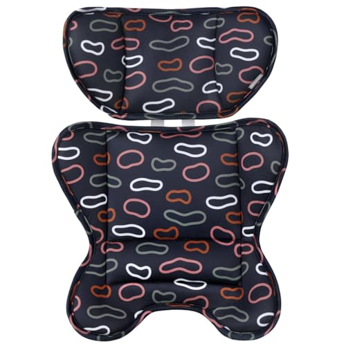 mamatepe Infant Insert Compatible with Doona Car Seat Strollers - Universal Newborn Car Seat Head and Body Support Pillow - Baby Car Seat Stroller Cushion - Black