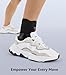 WHCOOL Slim-Fit Ankle Brace for Sprained Ankle, Quick Lace Up Ankle Support for Women Men with 2 Auto-Shaped Pads, Air Fabric Cool Ankle Stabilizer for Injury Recover, Running,Sports, M(12”-13”)