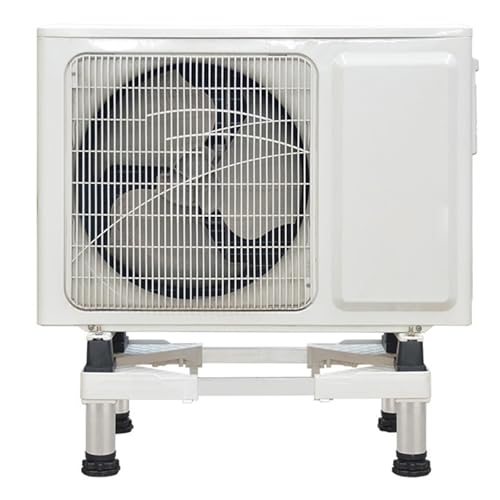 LIKANGLONGJU Soporte Aire Acondicionado Exterior, Tipo de Suelo, Equipado con 4 Almohadillas Amortiguadoras, Ajustable y Extensible, para Condensadores(50x42x25cm/20x16x10in)