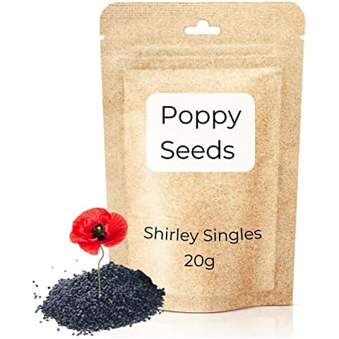 Poppy Seeds for Planting - Red + Pink (Shirley Singles) - Covers 10m² - Easy to Grow Seeds to Scatter - Garden Lawncare Guy (20g) Cover