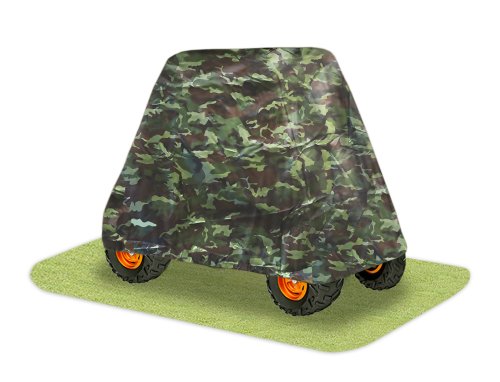 Image of Pyle Universal UTV Vehicle Protective Cover - Quad Wheeler Outdoor Waterproof Dust and Weather Protection w / Polyester Canvas Heavy Duty Fabric, Storage Bag, For Up to 110 inch Vehicles -PCVUTV13 (Camo)