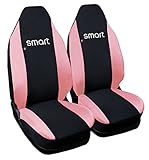 Smart zweifarbige Sitzbezüge - Weibliche Linie - schwarz rosa