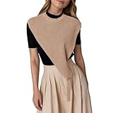 Einfarbige Herbstoberbekleidung Dreieckiger Schal Oberbekleidung Kleine Lagen (Khaki, One Size)