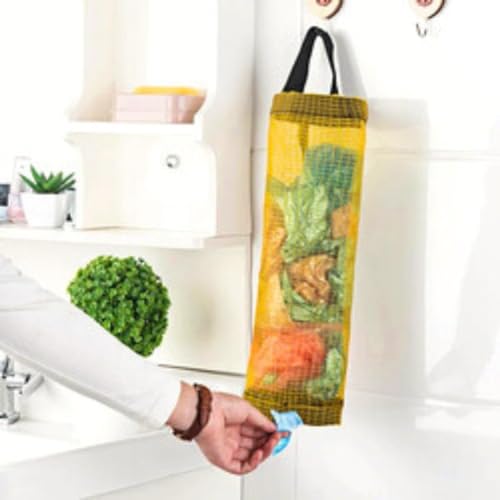 Puxa Saco Organizador Porta Sacolas Plasticas de Cozinha (Preto)