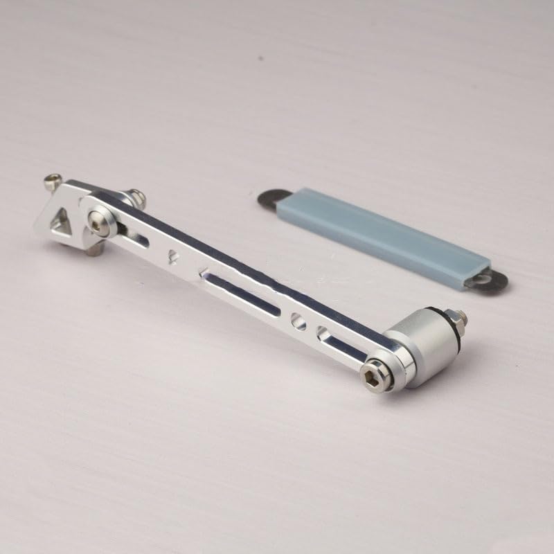 DingMotuo Adjustable Exhaust Pipe Support Bracket for Model Boat, Silver, 6061 Aluminum Alloy