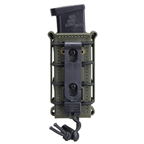 Idogear 9Mm Mag Pouch Pistol Magazine Pouch Soft Shell Fast Magazine Pouch Tactical Mag Carrier Hunting Airsoft Gear Tall Version (Ranger Green-Tall) #TOP2