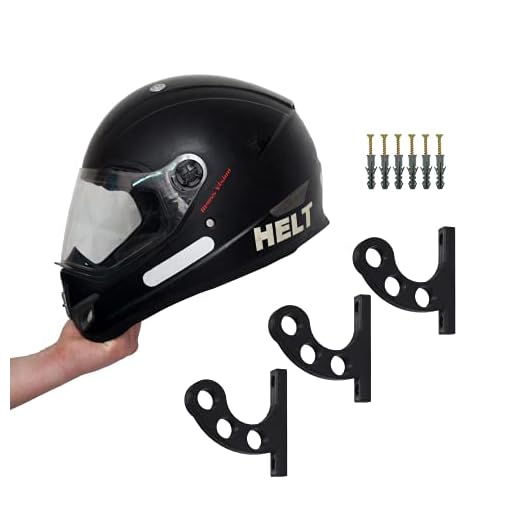Kit 3 Suportes de Parede para Capacete e acessórios