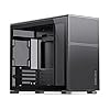 JONSBO D31 MESH Black Micro ATX Computer Case, MATX/ITX Mainboard/Support RTX 4090(335-400mm) GPU 360/280AIO,Power ATX/SFX: 100mm-220mm Multiple Tool-Free Design,Black
