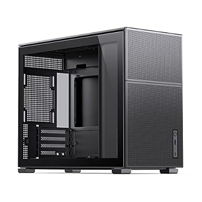 JONSBO D31 MESH Black Micro ATX Computer Case, MATX/ITX Mainboard/Support RTX 4090(335-400mm) GPU 360/280AIO,Power ATX/SFX: 100mm-220mm Multiple Tool-Free Design,Black