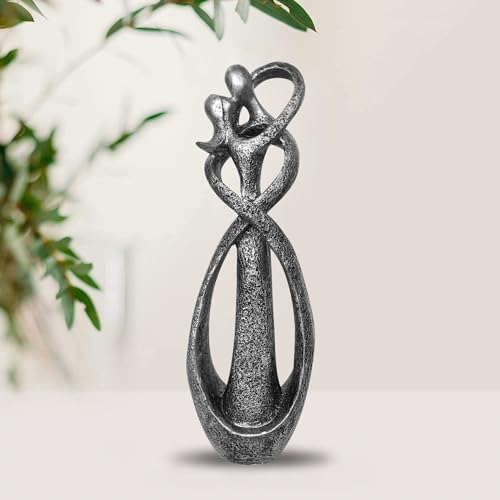 shinesorc Resin Couple Home Decor Romantic Gift for Weddings Valentine's Day and Anniversaries Decoration Figurine for Girlfriend, Bridal Shower, Engagement (Little Retro)