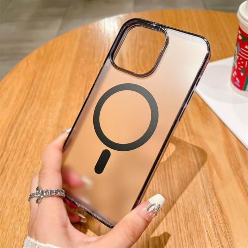 Étui iPhone 14 Plus haut de gamme transparent givré magnétique - 3