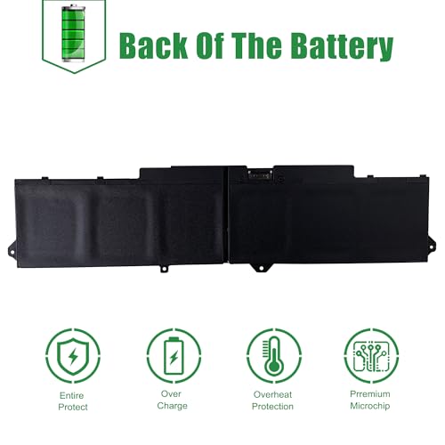 Image of 9JRV0 53XP7 053XP7 Laptop Battery Replacement for Dell Latitude 5521 5531 Precision 3561 3571 3581 3591 Series Notebook 05RGW 005RGW 11.4V 97Wh 8071mAh