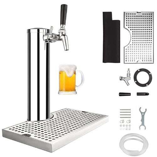ビールサーバー 業務用 家庭用 生ビールサーバー 生ビール塔 ステンレス 生ビールタワー ドラフト スタンドビールサーバー ビール ドリンクサーバー タワーの蛇口ディスペンサー コンパクト 樽を接続するビールや飲料に適した 蛇口1個