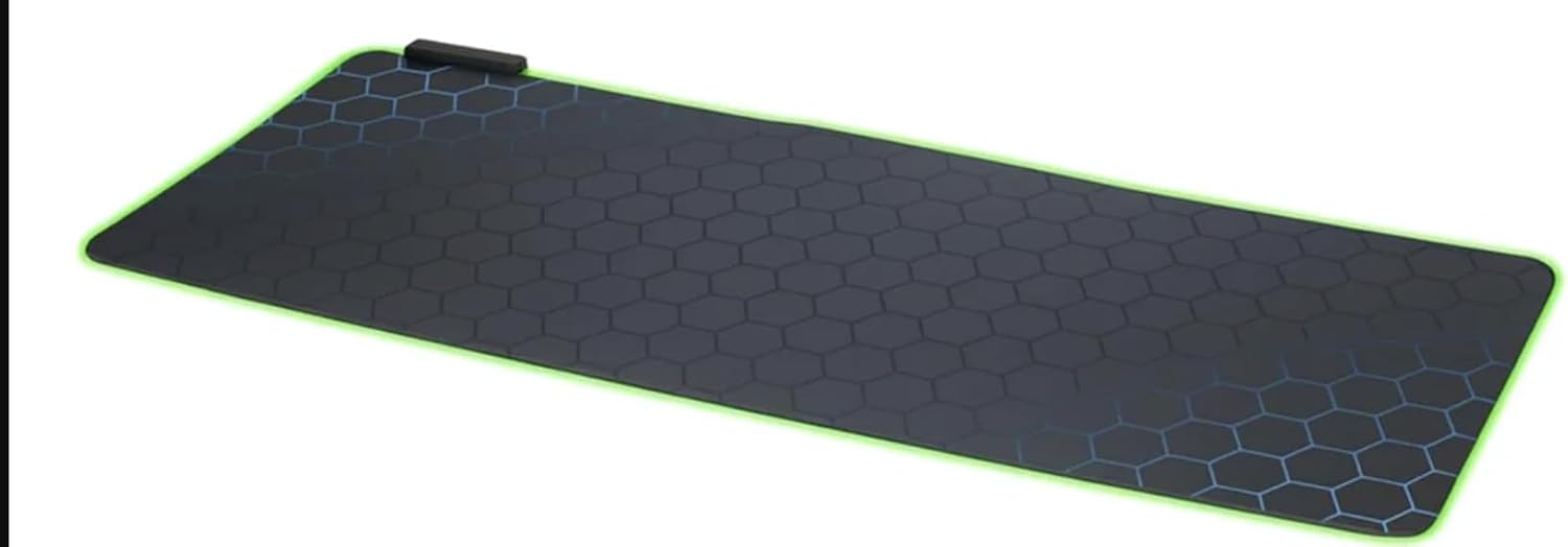 OneZero ZR1001 80x30cm RGB Mavi Petek Desenli Mouse Pad