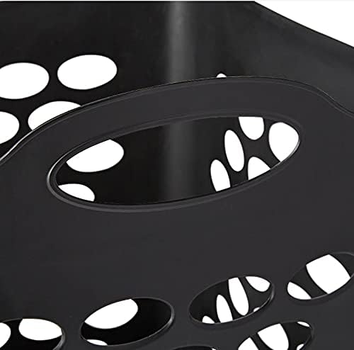 Miniatura 3 de Great Mainstays - Cesto flexible para ropa sucia, color negro, gran cesta de lavandería de 20 pulgadas (paquete de 3)