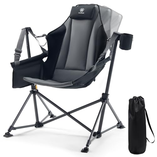 EVER ADVANCED Padded Oversized Hammock Camping Chair, Compact Heavy Duty