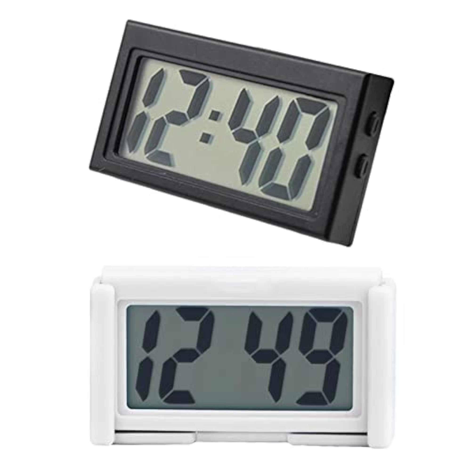 Mini Self-Adhesive Car Clock, Black