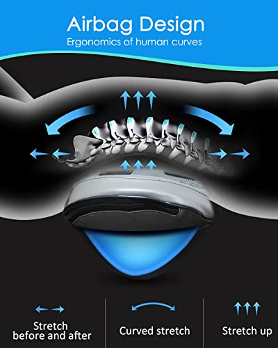 Crrzt Lumbar Massager Back Stretcher Device With Heat Function & Adjustable Intensity Electric Lumbar Traction Device For Whole Body Ideal Gifts (Black) #TOP5