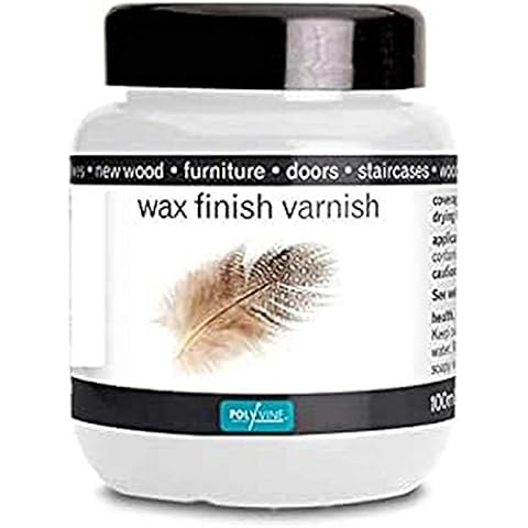 POLYVINE Quick-Dry Water-Resistant Clear Wax Finish Varnish Dead Flat 100ml Cover