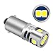 BlyilyB 12V-24V BA9 BA9S 53 57 1895 64111 Super Bright White Color LED Car Light Bulb for License Plate Side Door Courtesy Interior Dome Map Lights (Pack of 4)