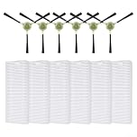 Kit di ricambio per aspirapolvere robot Lefant M330/M330 Pro, include 6 filtri e 6 spazzole laterali per una migliore pulizia