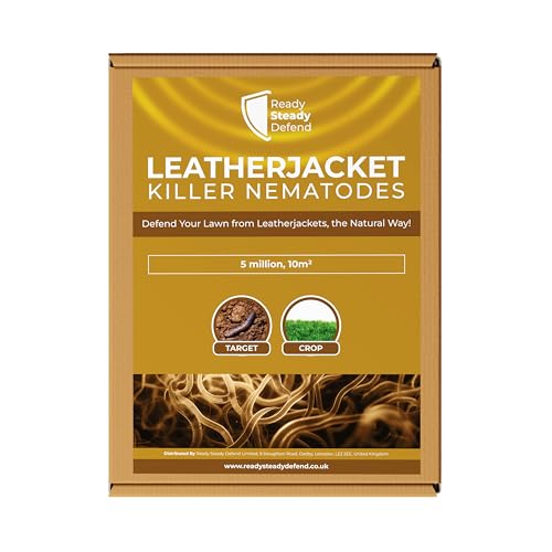 Leatherjacket Killer Nematodes 10 m² (5 million) | Natural Steinernema Feltiae | Safe for Pets & Wildlife | Effective Leather Jacket Lawn Treatment | Effortless Application | Ideal for Garden Care