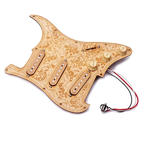 Pickguard précâblé Panneau De Guitare Électrique Plein Circuit Guitare Électrique Plaque De Protection en Bois - Les Beatles, Paul McCartney, John Lennon, RIngo Starr, George Harrison Pickguard précâblé Panneau De Guitare Électrique Plein Circuit Guitare Électrique Plaque De Protection en Bois – Image 3