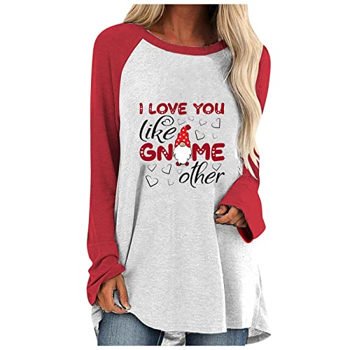 TTJZ Swealangarmshirt Frau Weites Sanft Langärmlige Sweatshirt Outdooren Summer Polyester Pullover Damens Coeur Übergrössen Rundhals Leicht 02-Weiß XL Cover