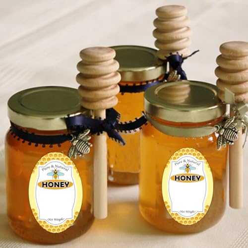 Trendsslabels TRENDSSLABELS01 Pure Natural Honey Jars And Bottles Labels 2 X 3 Inch Honey Bottling Labels thumb #1
