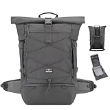 Johnny Urban Travel Backpack Women & Men Grey - Allen XL Travel - Rucksack for Hiking, Camping, Trekking, Travelling - 50l Backpacking Bag with Laptop Compartment - Water-Repellent