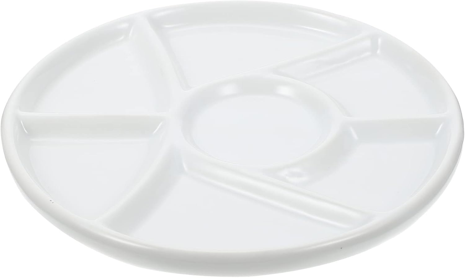 EXCEART Palette Ceramic Porcelain Paint Tray Ceramic Mixing Tray Watercolor Painting Plates Watercolor Paint Tray Color Display Plate Plum Gouache White Artist Paint Pigment Plates