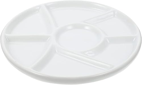 EXCEART Bandeja de pintura de porcelana de cerámica Bandeja de mezcla de cerámica Placas de pintura de acuarela Bandeja de pintura de acuarela Placa