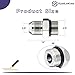 (8 Pack) Industrial-Grade Hydraulic Adapter: 1/2