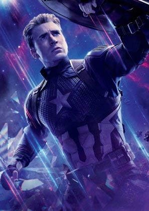 The Avengers Endgame Captain America U S Textless Movie Wall Poster Print 30cm X 43cm 12 Inches X 17 Inches Amazon Sg Home