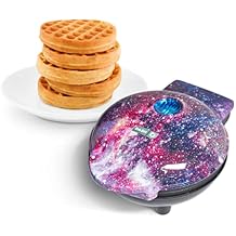 Dash Mini Waffle Maker- Compact Electric Waffle Iron - Stylish Machine with nonstick surface - Quick Breakfast & Snacks - Galaxy Print