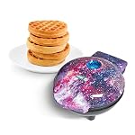 Dash Mini Waffle Maker, 4-Inch Nonstick Surface, Purple Galaxy Print